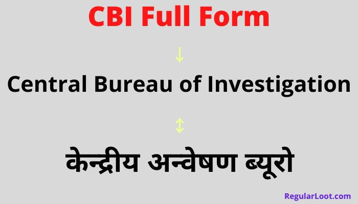 Cbi Full Form In Hindi